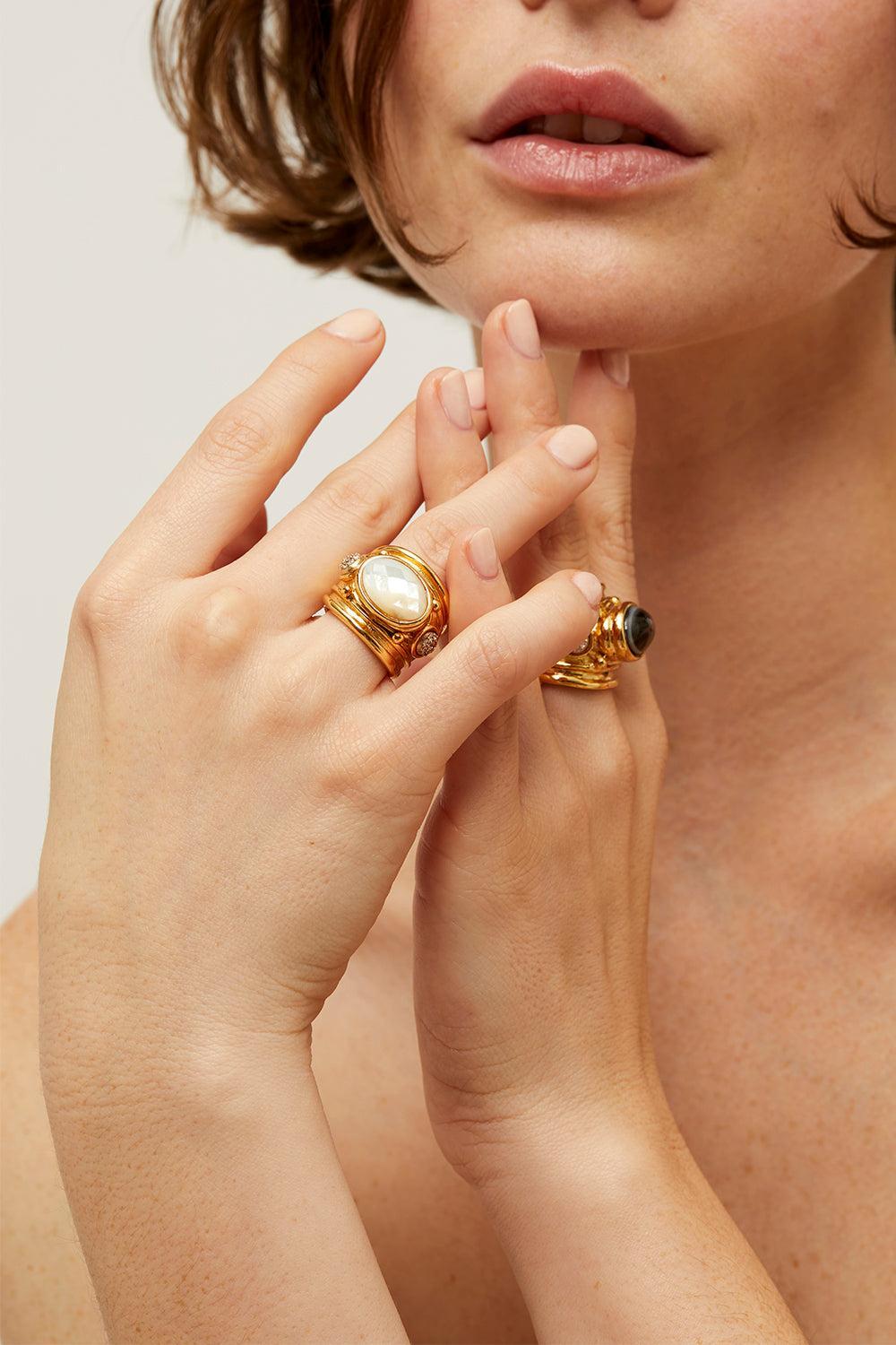 Pearl Rhinestone Simone Ring-WHITE-6.5-JEWELRYBOUTIQUERING-GAS BIJOUX