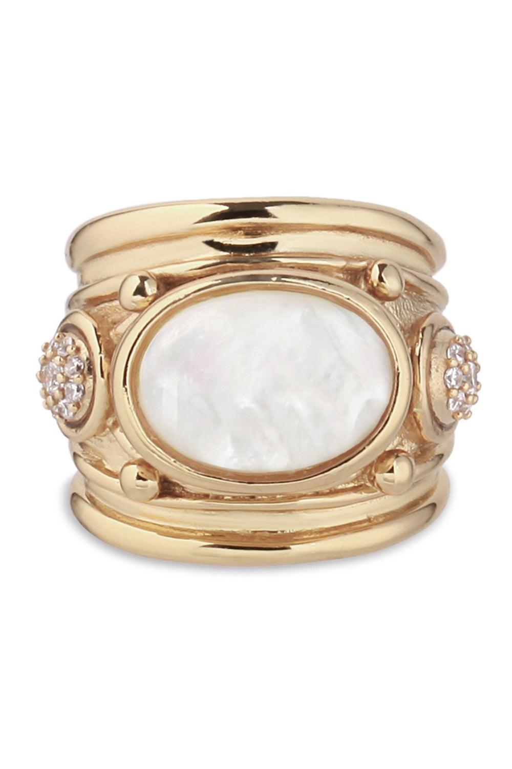 Pearl Rhinestone Simone Ring-WHITE-6.5-JEWELRYBOUTIQUERING-GAS BIJOUX