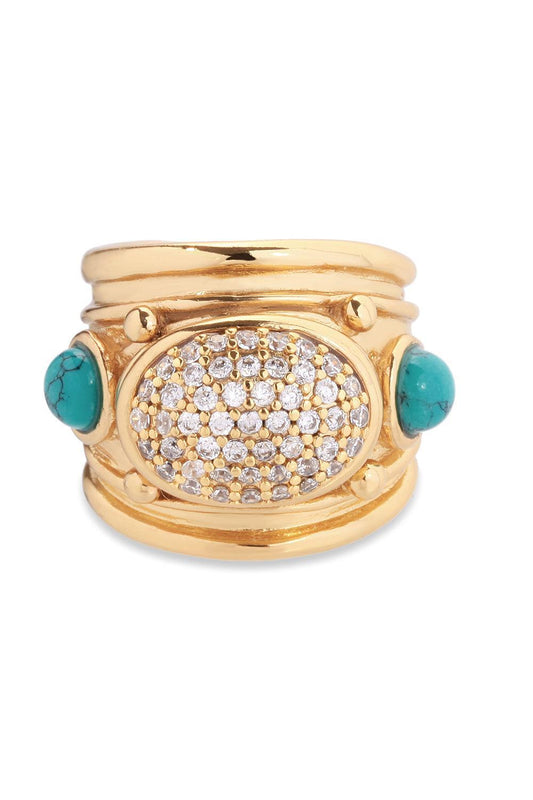 Zircone Turquoise Simone Ring-WHITE-6.5-JEWELRYBOUTIQUERING-GAS BIJOUX