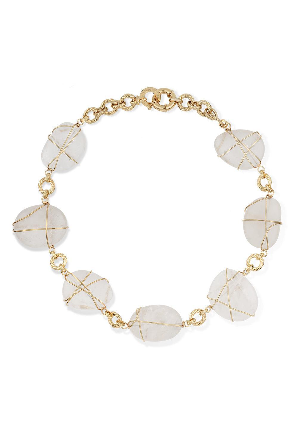 Rock Crystal Rainbow Multi Necklace-YELLOW-JEWELRYFINE JEWELNECKLACE O-GAS BIJOUX