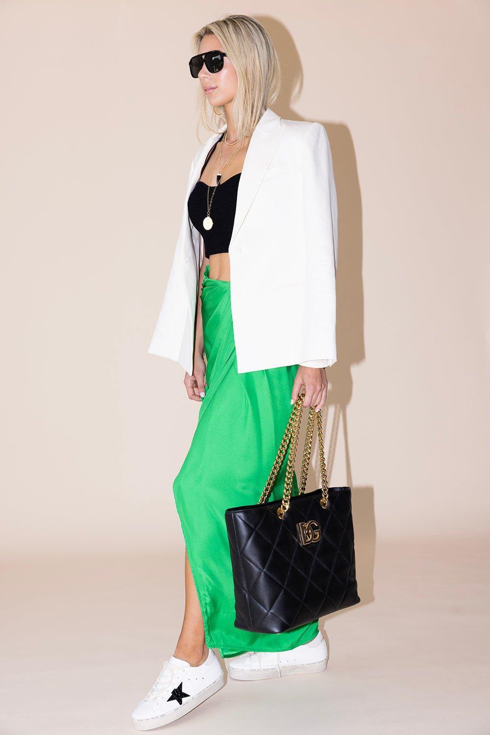 GAUGE81-Paita Faux Wrap Long Skirt-