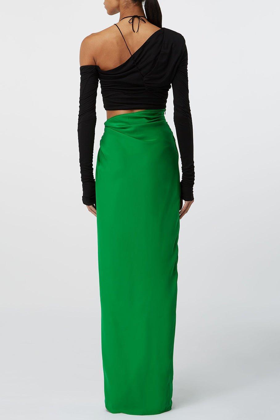 GAUGE81-Paita Faux Wrap Long Skirt-