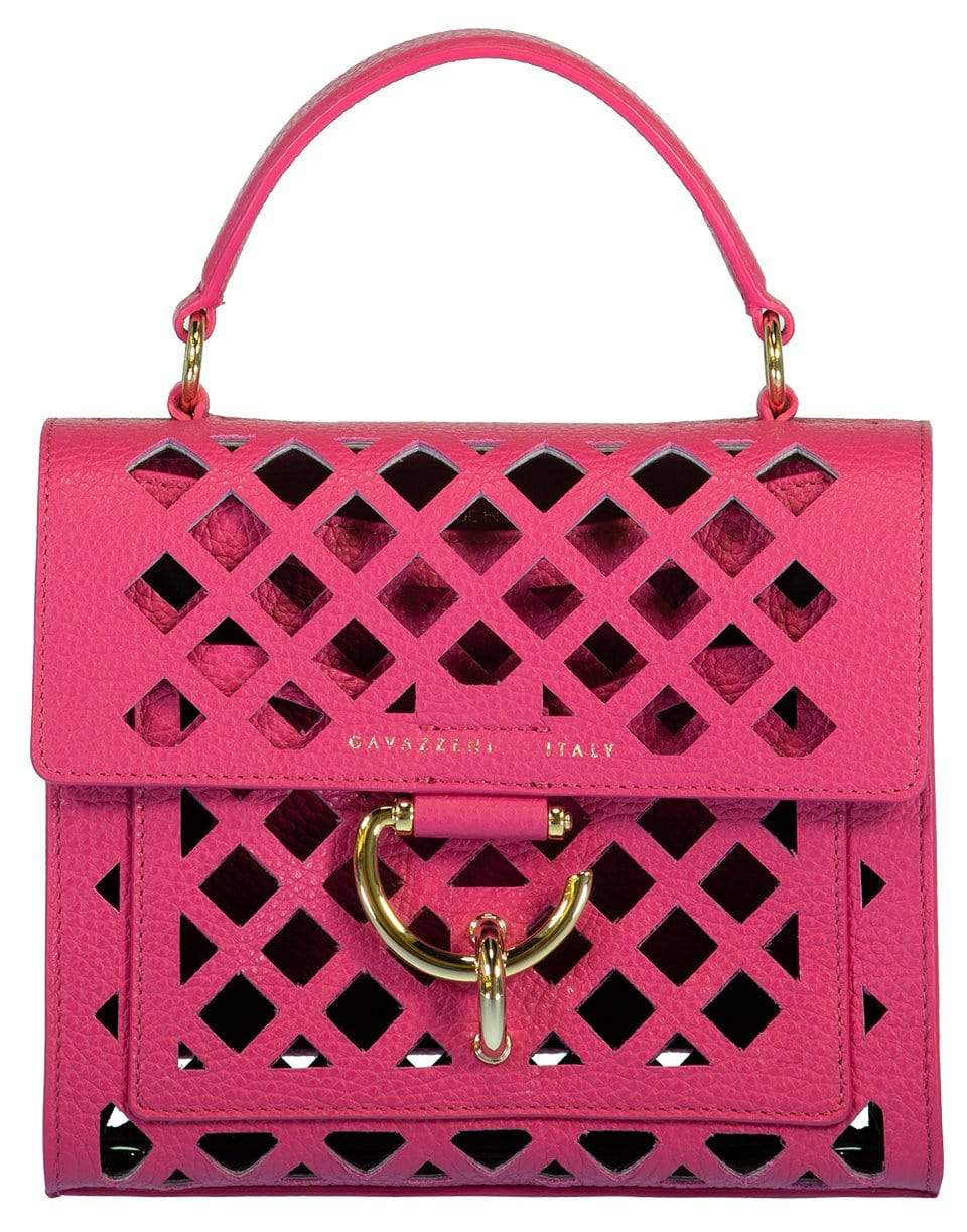 GAVAZZENI-Penelope S Plot Perforated Bag - Orchidea-ORCHIDEA