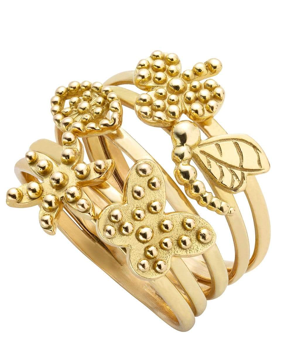 GAYA-Five Symbol of Life Ring-YELLOW GOLD