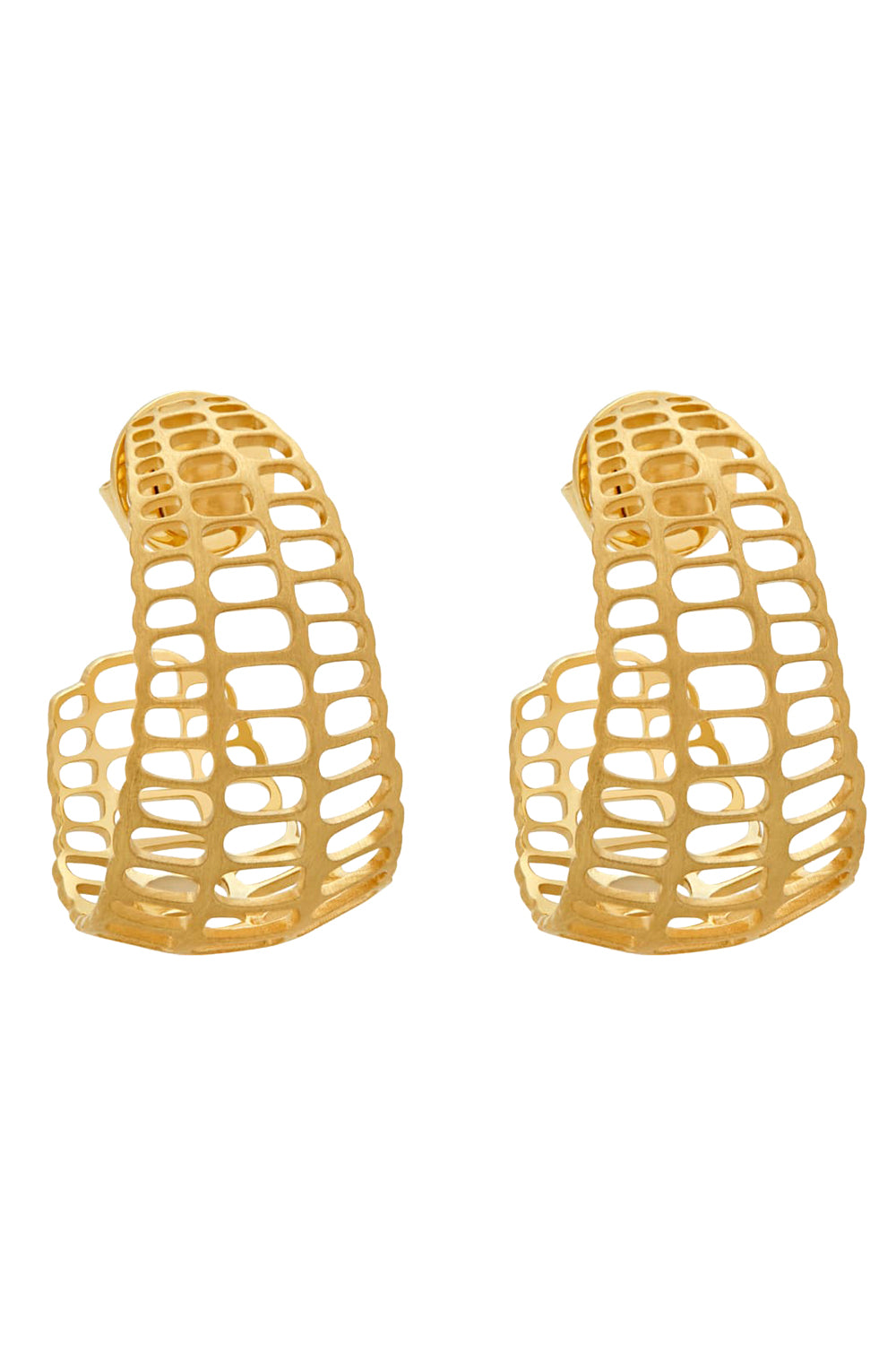 Choclo Hoop Earrings-YELLOW GOLD-JEWELRYFINE JEWELEARRING-GAYA JOYAS