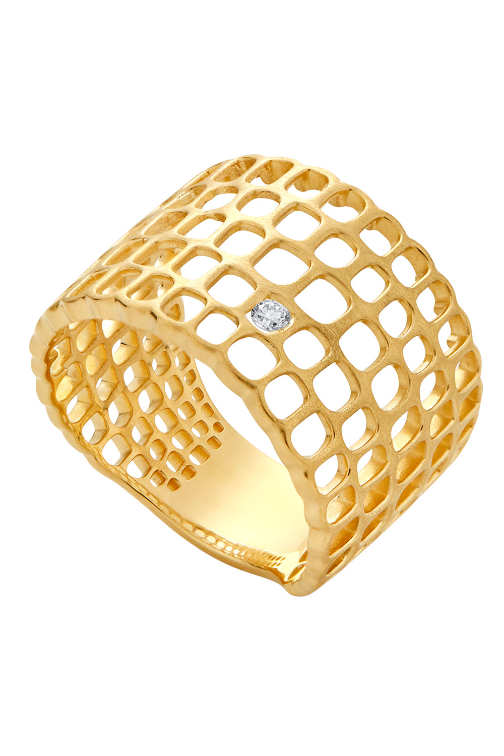  Choclo Ring-YELLOW GOLD-7-JEWELRYFINE JEWELRING-GAYA JOYAS 