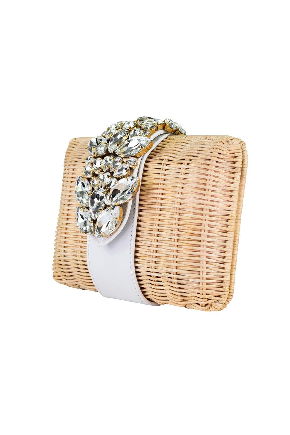 Capri Clutch - White-WHITE-HANDBAGCLUTCHES-GEDEBE