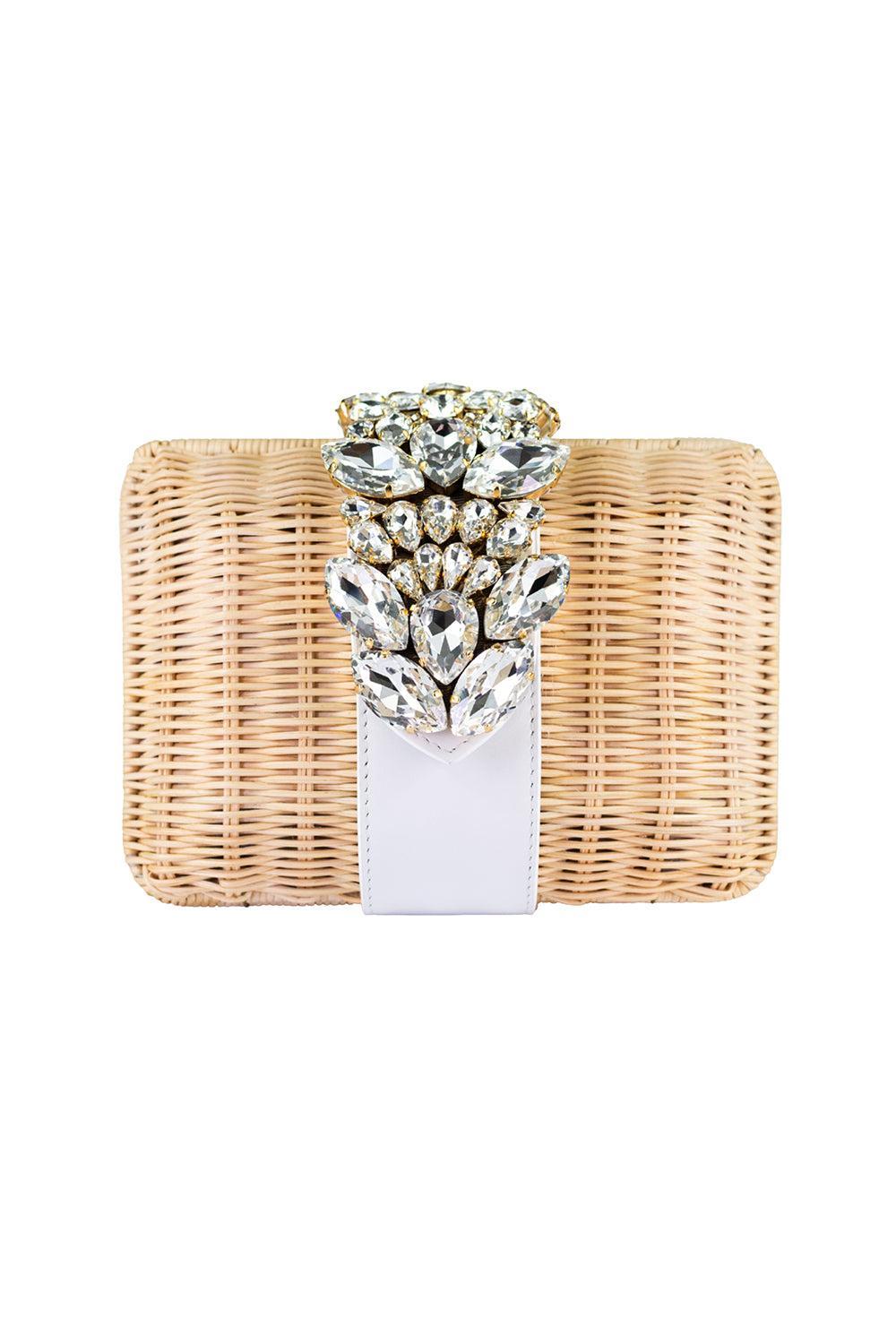 Capri Clutch - White-WHITE-HANDBAGCLUTCHES-GEDEBE