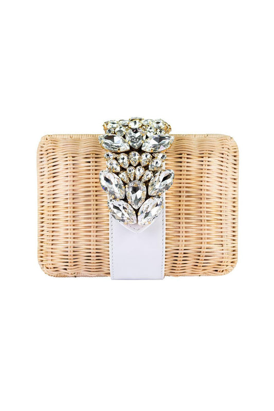 Capri Clutch - White-WHITE-HANDBAGCLUTCHES-GEDEBE