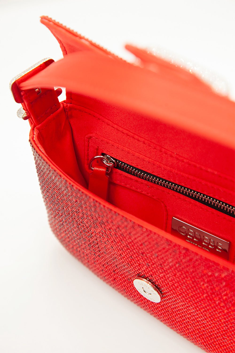 GEDEBE-Mini Habibi Bag - Red-SATIN RED