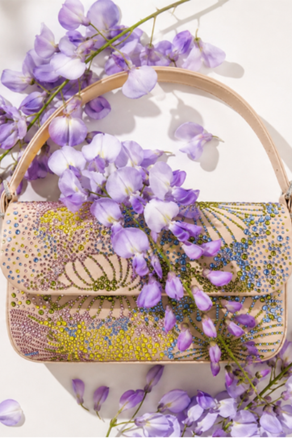 Habibi Bag - Crystal Blossom-FLORAL-HANDBAGTOP HANDLE-GEDEBE