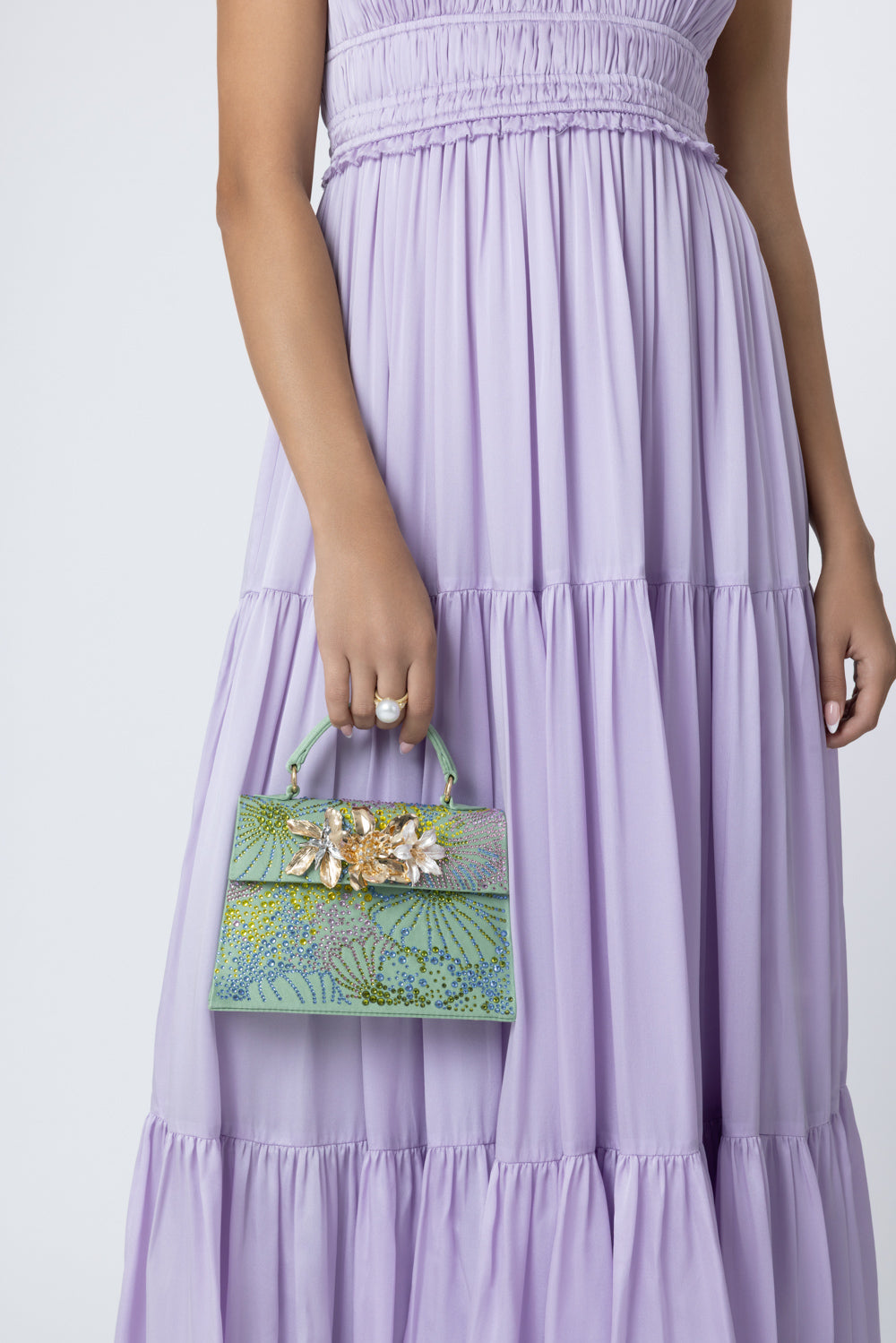  Sophie Bag - Crystal Blossom Whisper-FLORAL-HANDBAGTOP HANDLE-GEDEBE 