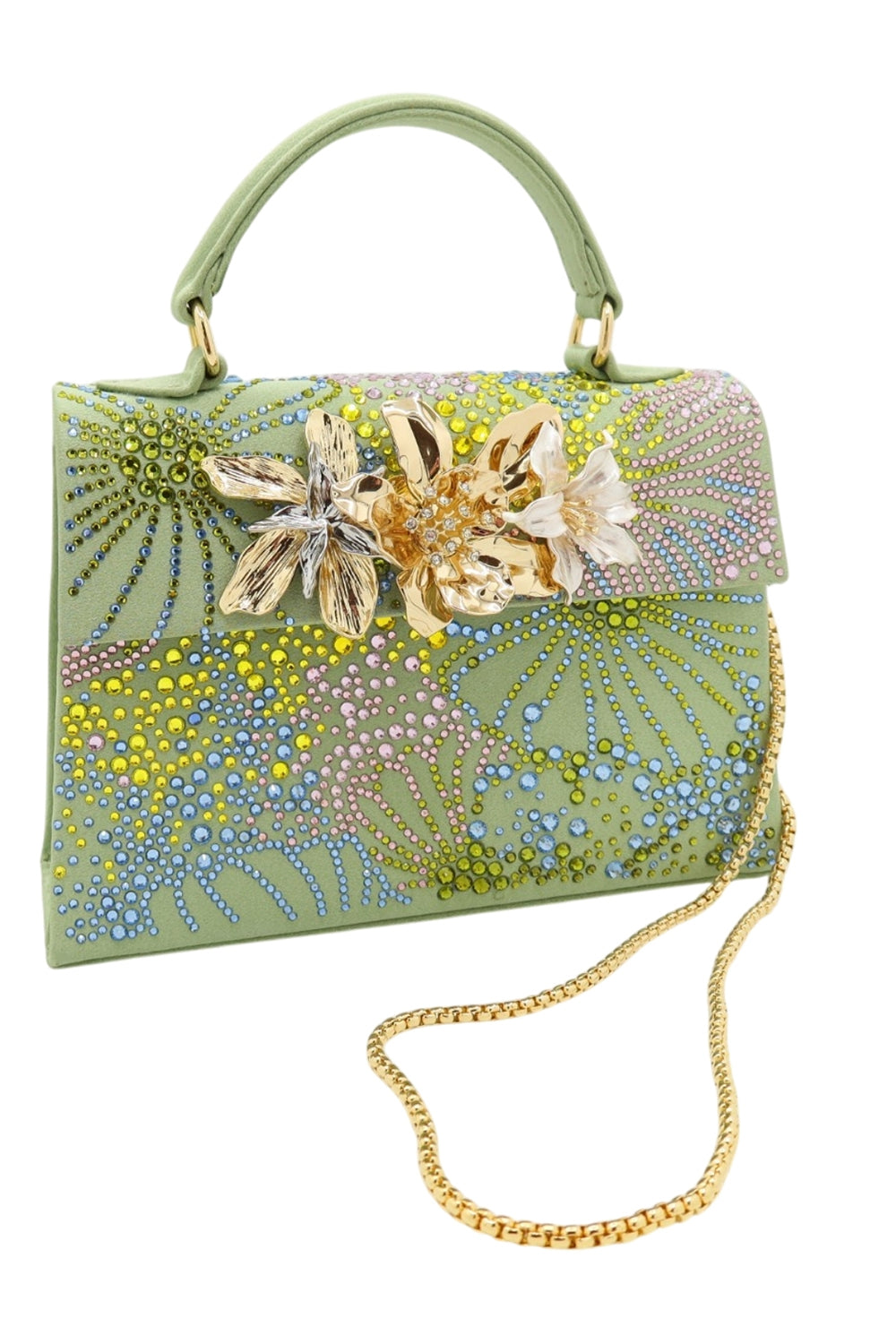 Sophie Bag - Crystal Blossom Whisper-FLORAL-HANDBAGTOP HANDLE-GEDEBE