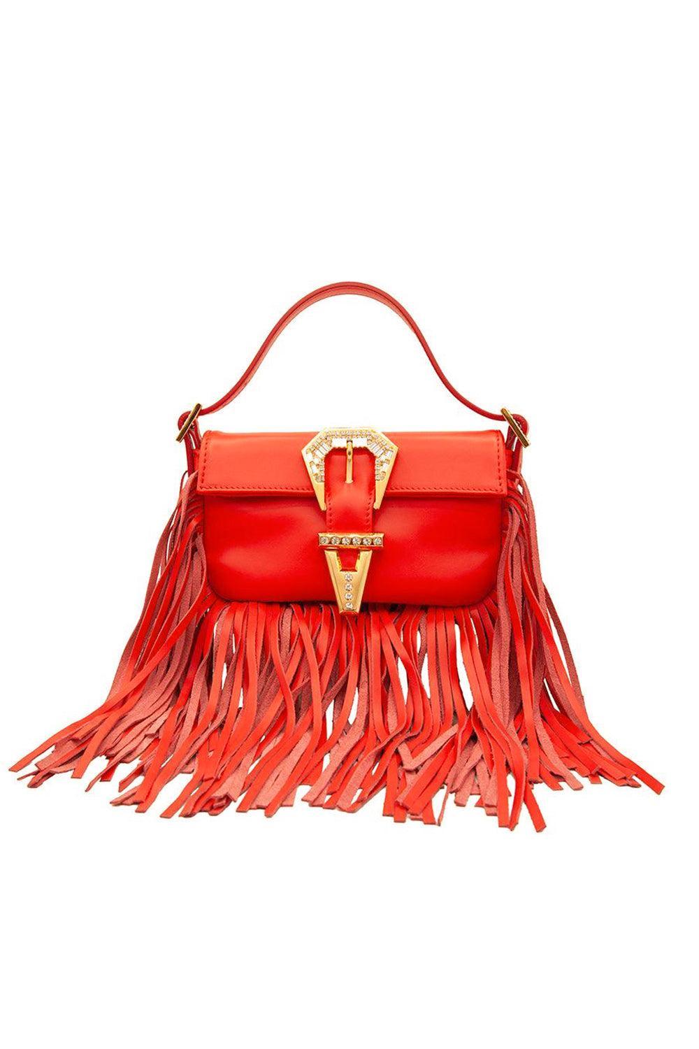  Mini Fringe Habibi Bag - Papaya-PAPAYA-O/S-HANDBAGTOP HANDLE-GEDEBE 