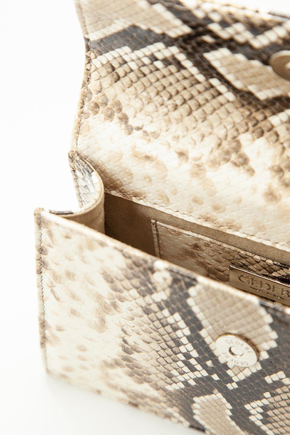 GEDEBE-Sophie Bag - Printed Python-PYTHNSTN