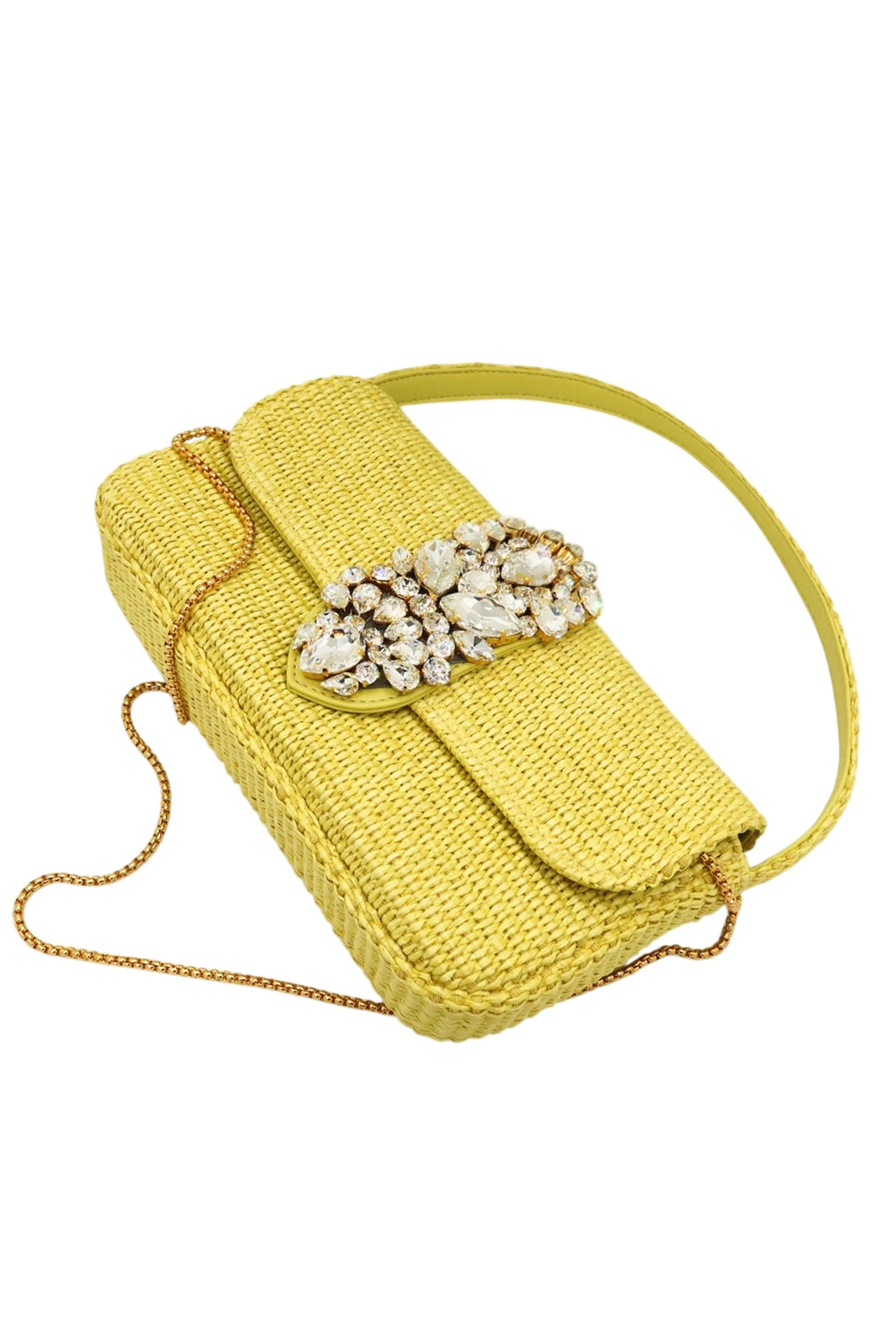  Habibi Bag - Raffia Zest-YELLOW-HANDBAGTOP HANDLE-GEDEBE 