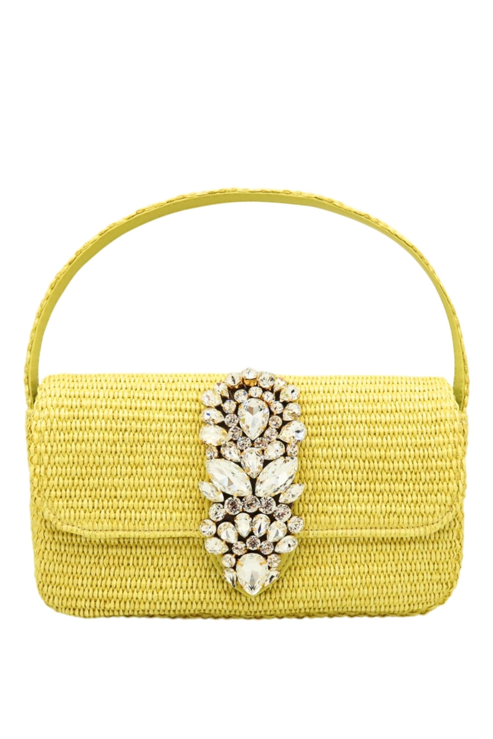 Habibi Bag - Raffia Zest-YELLOW-HANDBAGTOP HANDLE-GEDEBE