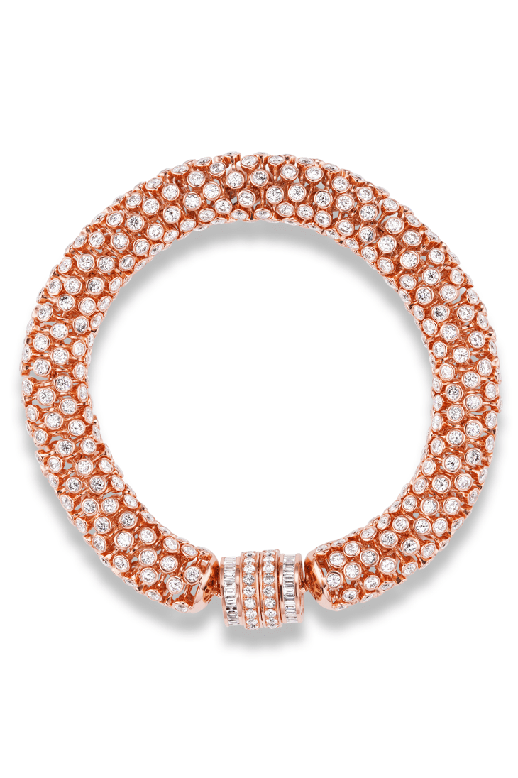 GEMELLA JEWELS-Diamond Dancing Queen Bracelet-ROSE GOLD