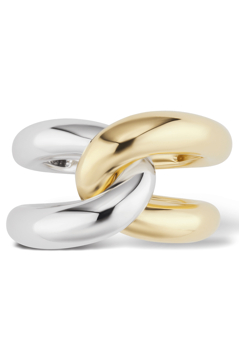 GEMELLA JEWELS-White Gold Intertwin Ring-WHITE GOLD