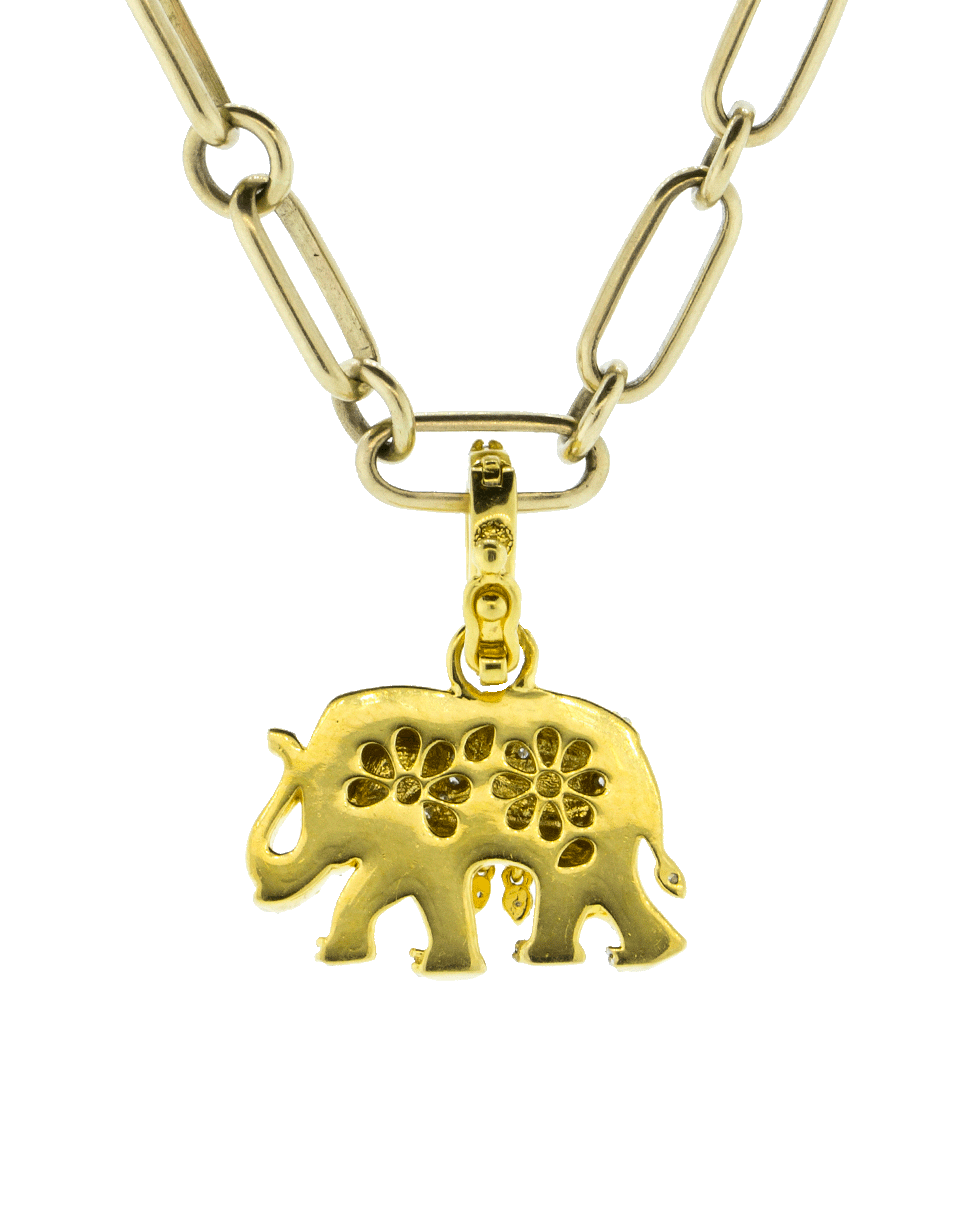 GEMFIELDS X MUSE-Diamond Elephant Pendant-YELLOW GOLD