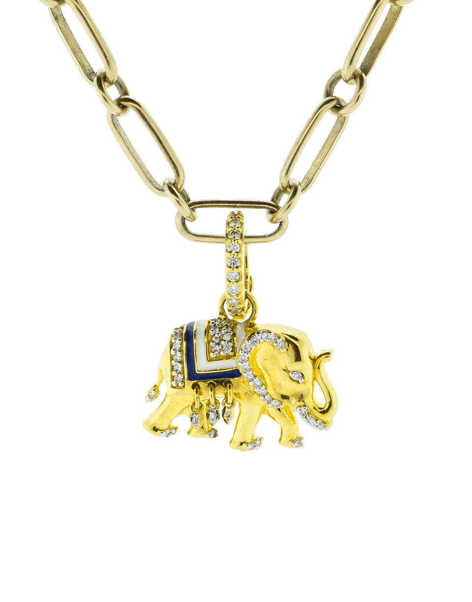 GEMFIELDS X MUSE-Diamond Elephant Pendant-YELLOW GOLD