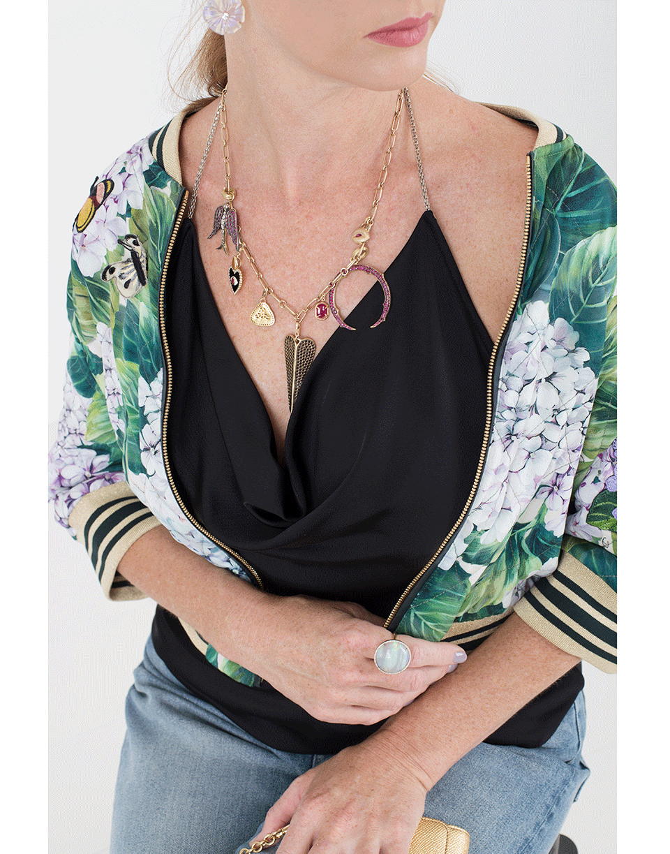 GEMFIELDS X MUSE-Elena Votsi Eros Pendant-YELLOW GOLD