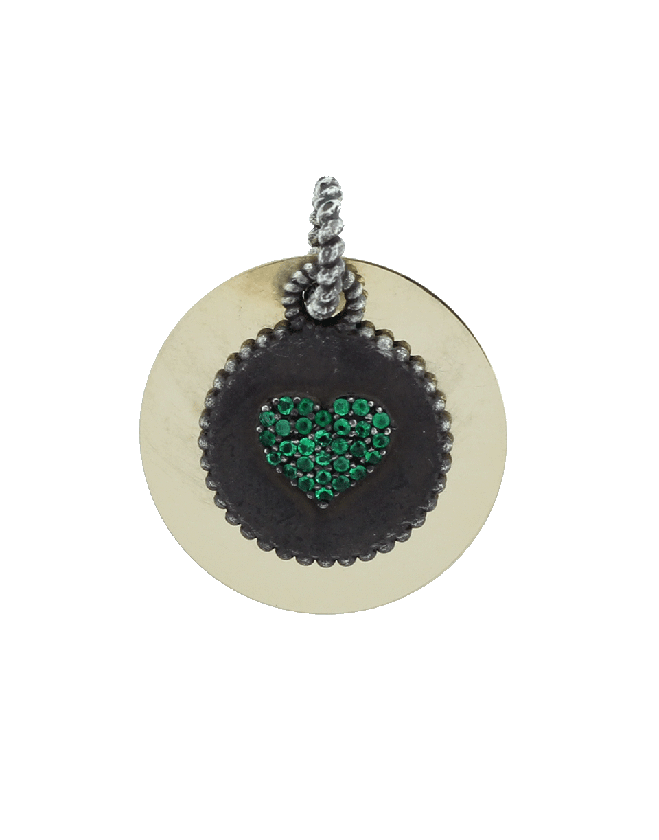 GEMFIELDS X MUSE-Emerald Heart Pendant-YELLOW GOLD