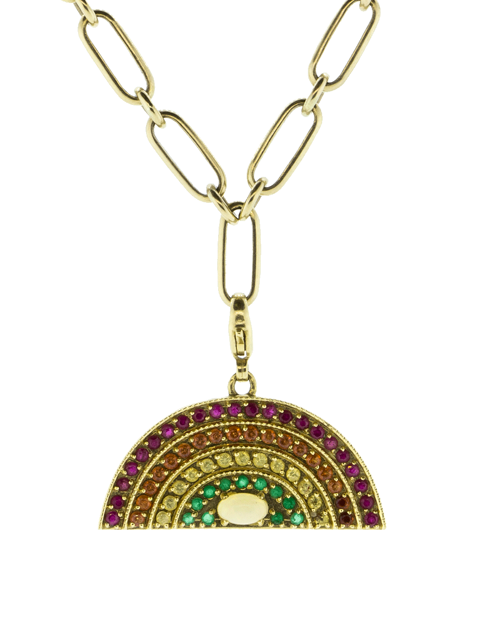 GEMFIELDS X MUSE-Rainbow Pendant-YELLOW GOLD