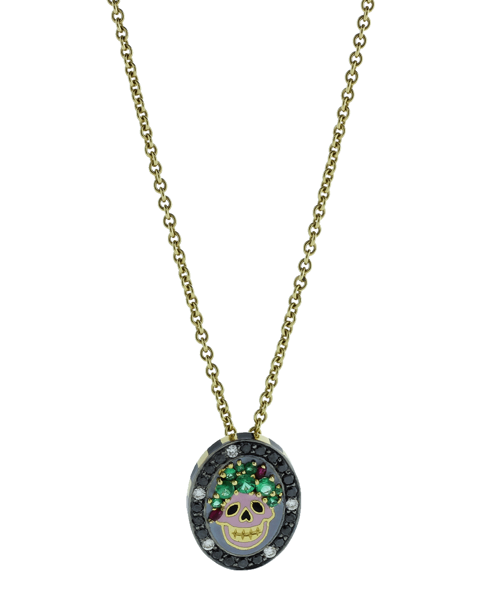 GEMFIELDS X MUSE-Skull Pendant-YELLOW GOLD
