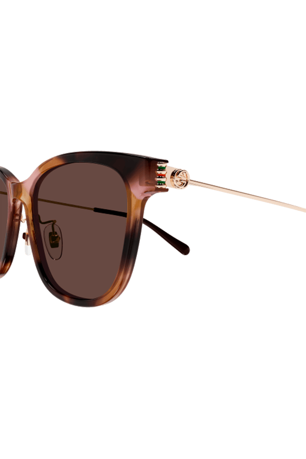 Slim Side Round Sunglasses-HAVGLDBN-ACCESSORIESUNGLASSES-GUCCI