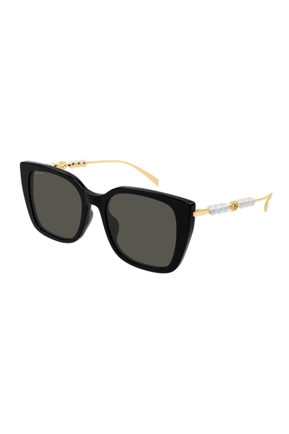 Pearl Oversized Butterfly Sunglasses-BLACK-ACCESSORIESUNGLASSES-GUCCI