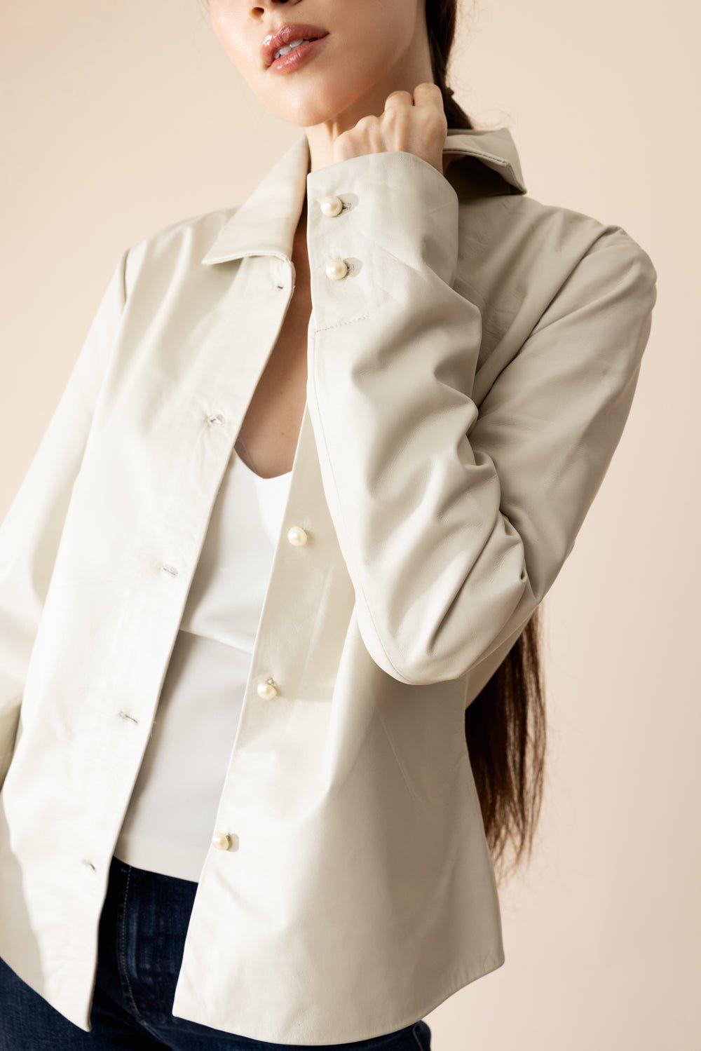 GIACCA LUSSO-Shirt Jacket - Off White-
