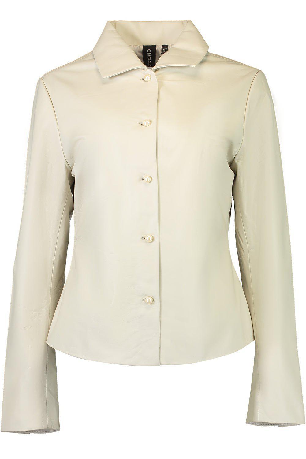 GIACCA LUSSO-Shirt Jacket - Off White-