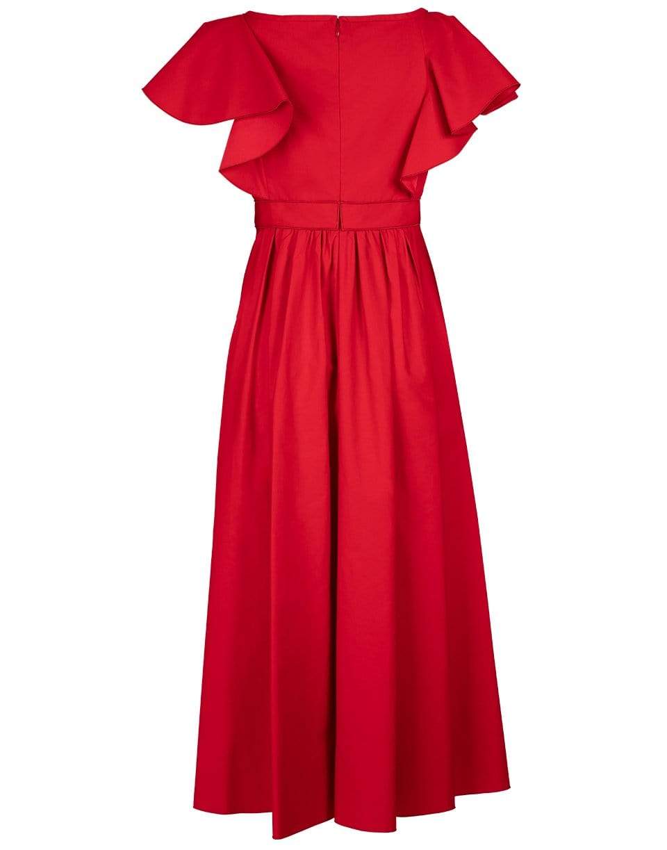 GIAMBATTISTA VALLI-V Neck Midi Dress-