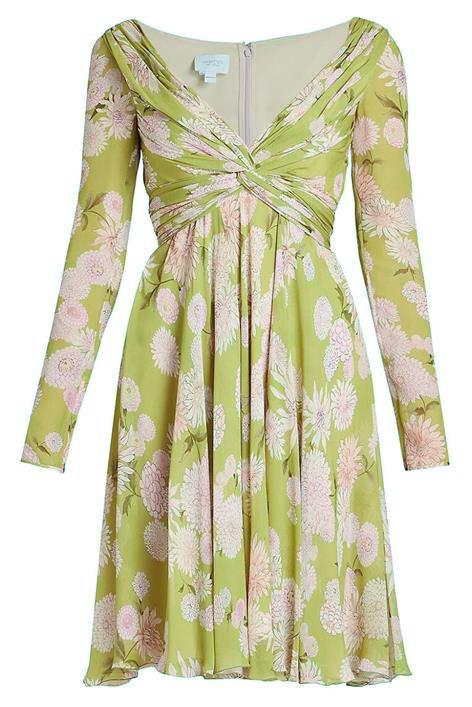 GIAMBATTISTA VALLI-Dahlia Printed A-Line Dress-
