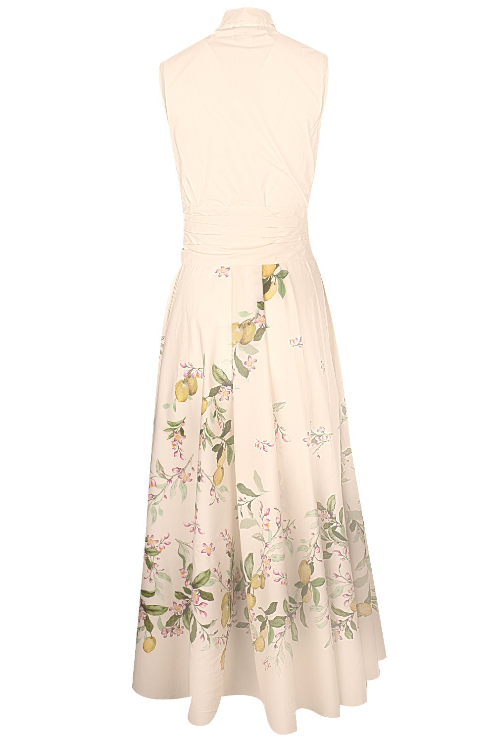 GIAMBATTISTA VALLI-Lemon Print Sleeveless Shirtdress-