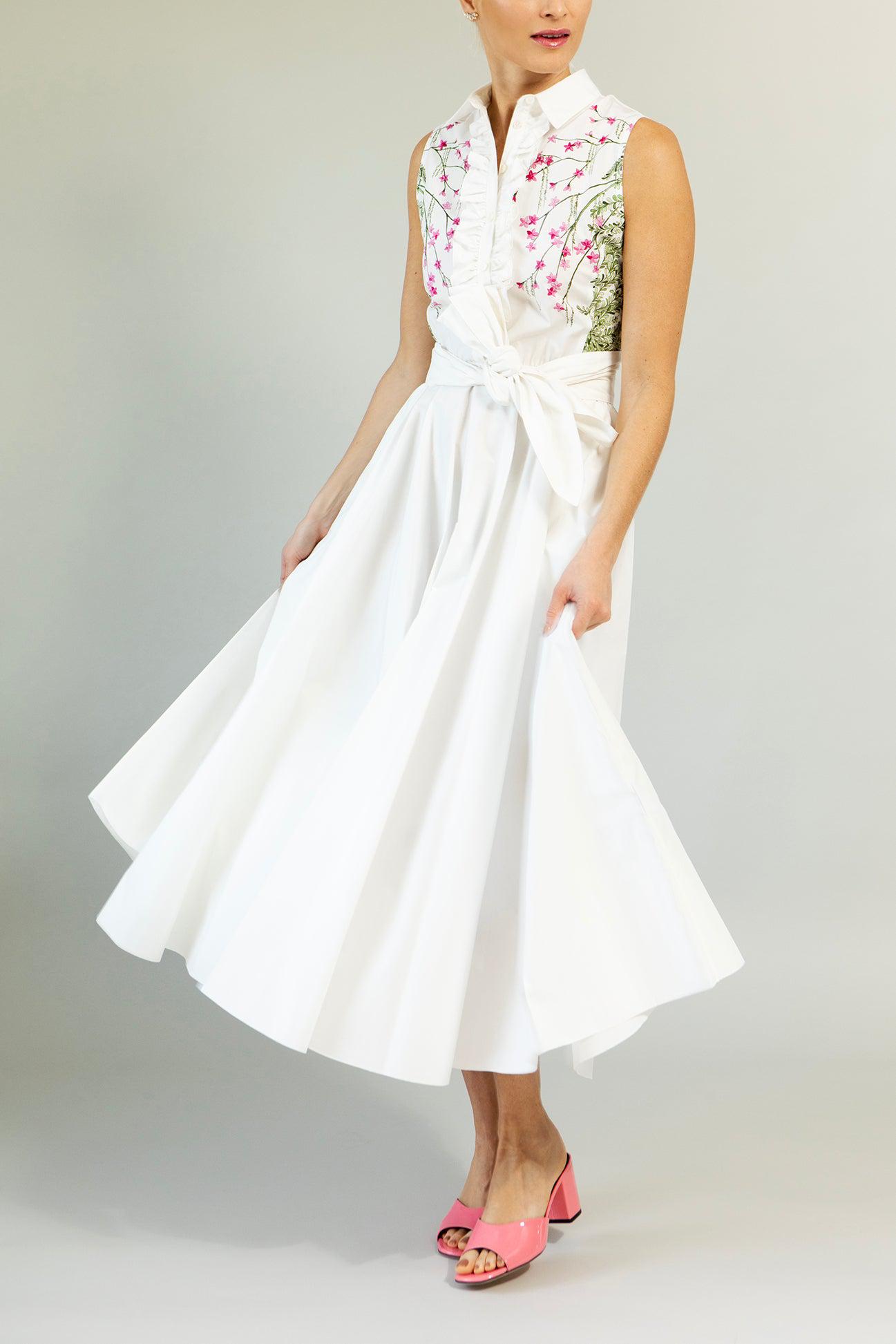 GIAMBATTISTA VALLI-Printed Poplin Dress-