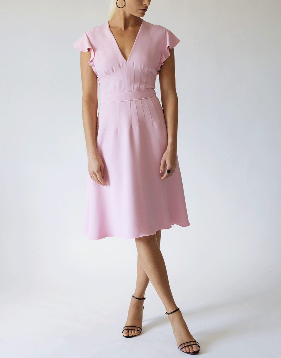 GIAMBATTISTA VALLI-Cap Flutter Sleeve Dress-