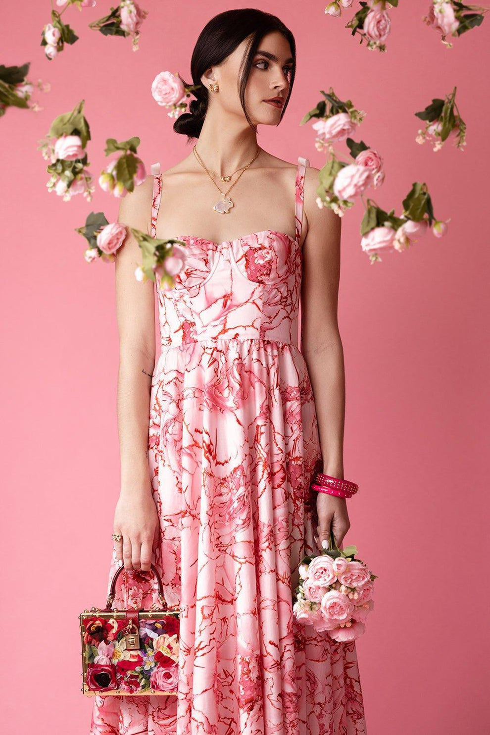 Printed Poplin Midi Dress Printed Poplin Midi Dress