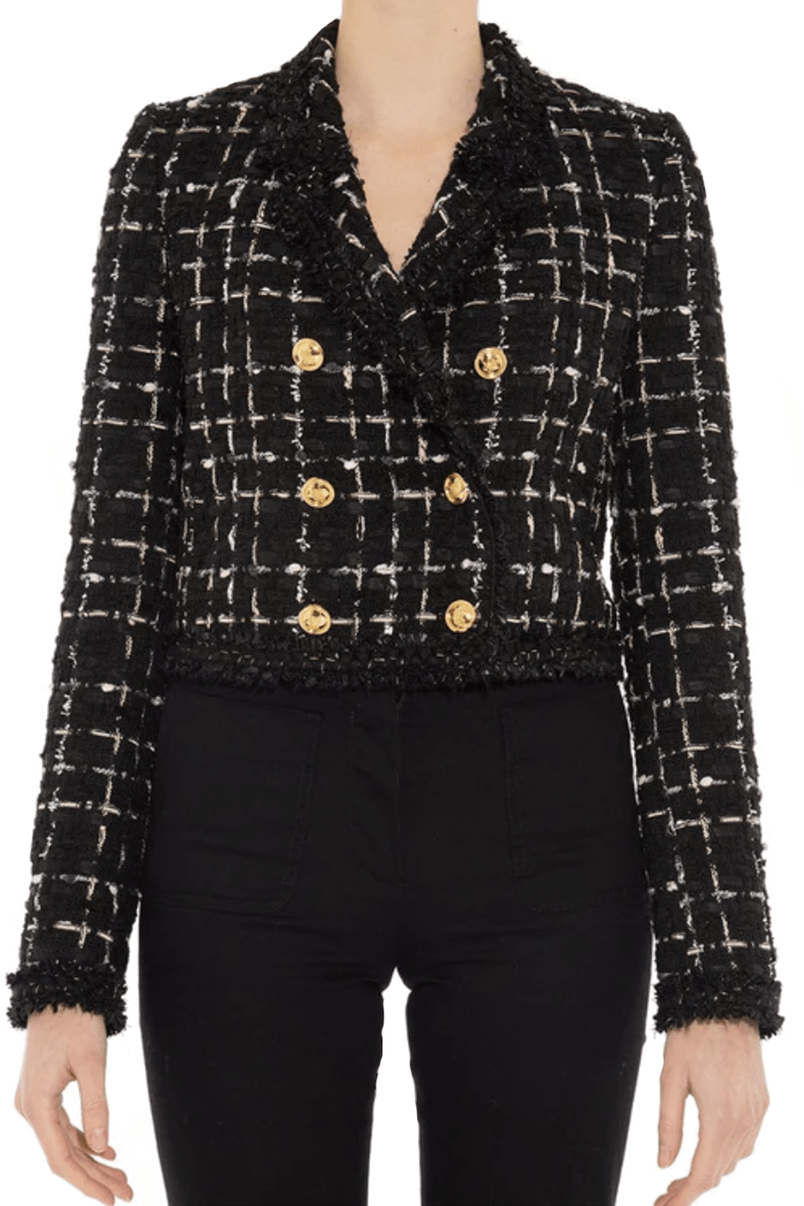GIAMBATTISTA VALLI-Tweed Check Jacket-