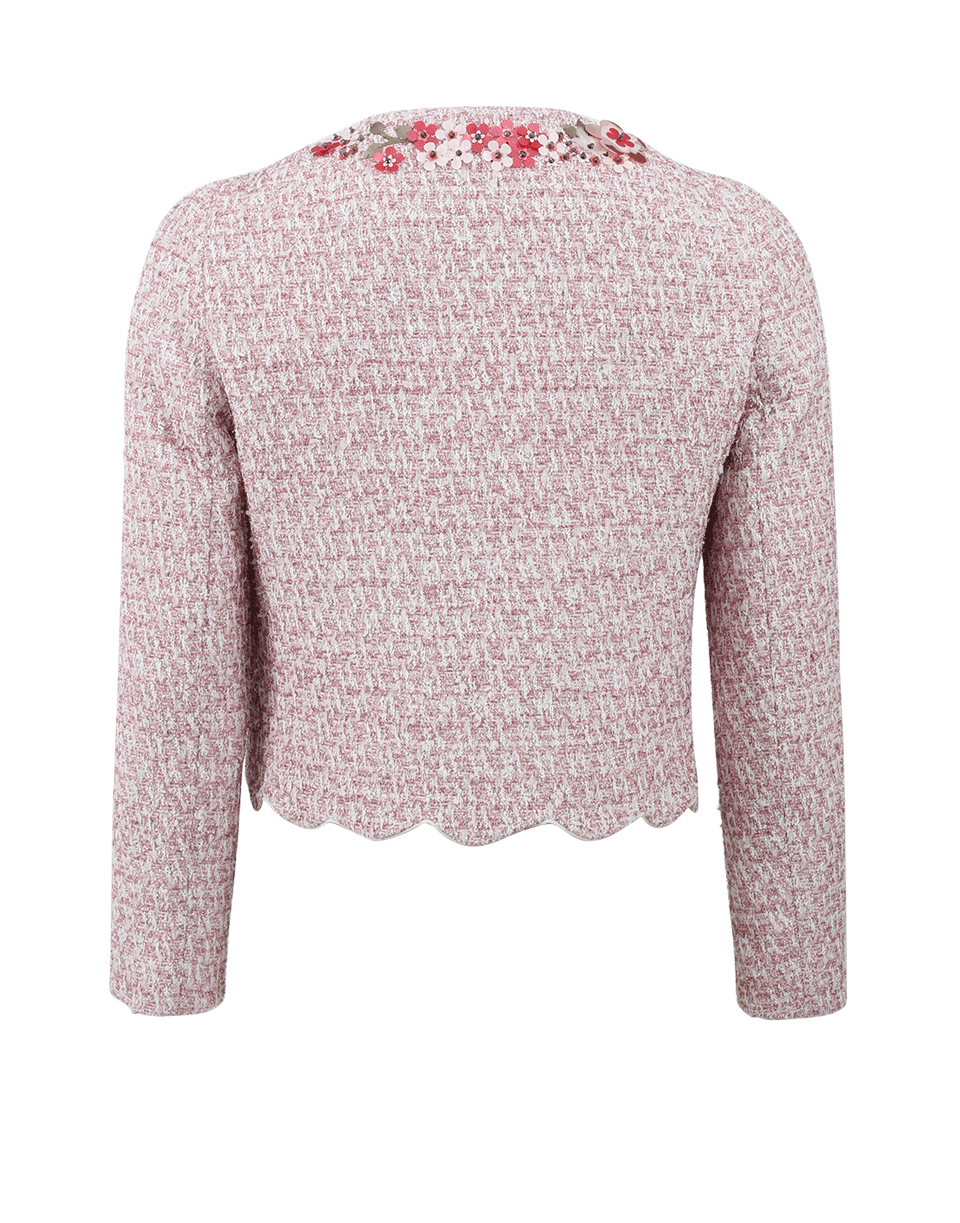 GIAMBATTISTA VALLI-Jeweled Tweed Jacket-
