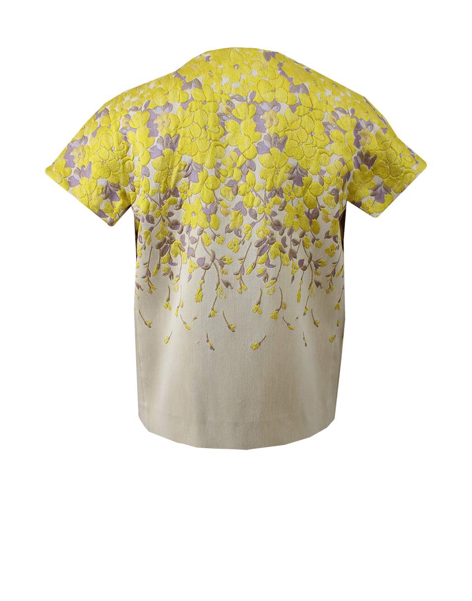 GIAMBATTISTA VALLI-Asymmetric Zip Jacquard Jacket-YLLW/LAV