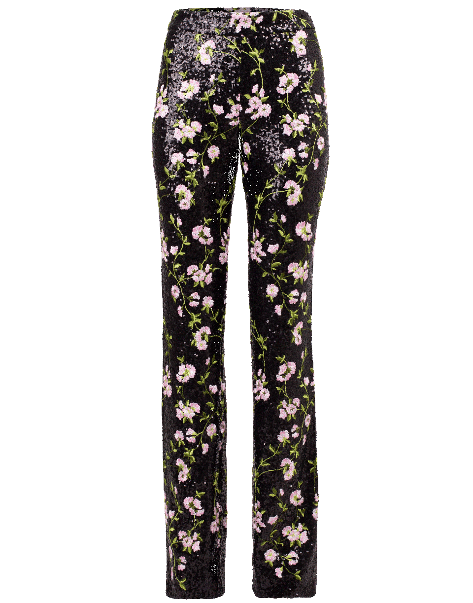 GIAMBATTISTA VALLI-Sequin Rose Trouser-