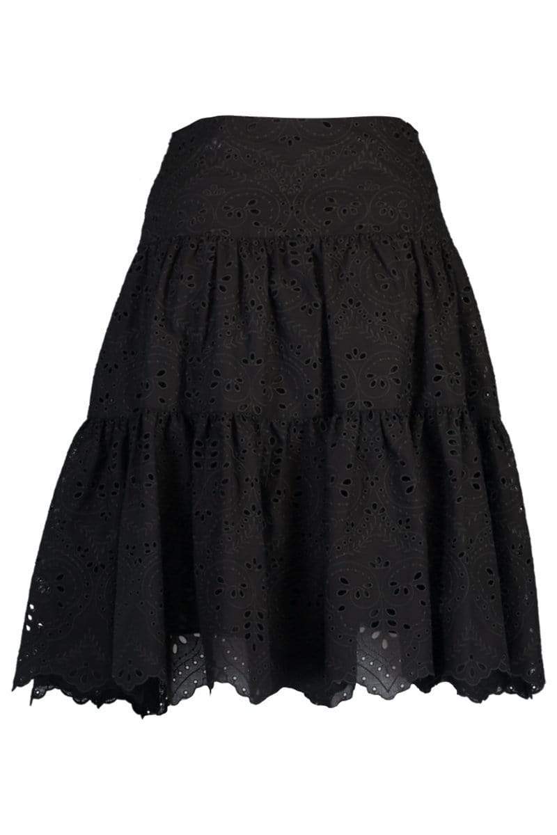 GIAMBATTISTA VALLI-Embroidered Cut Out Skirt-