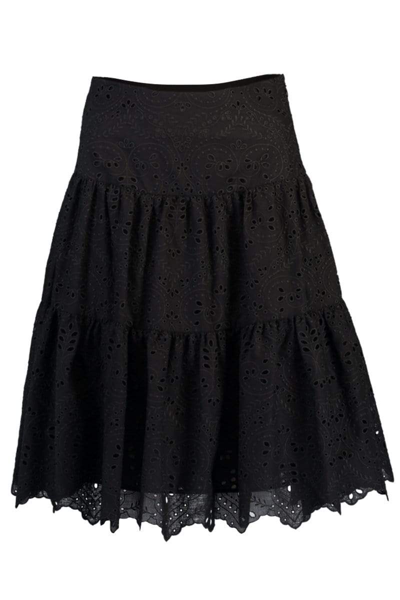 GIAMBATTISTA VALLI-Embroidered Cut Out Skirt-