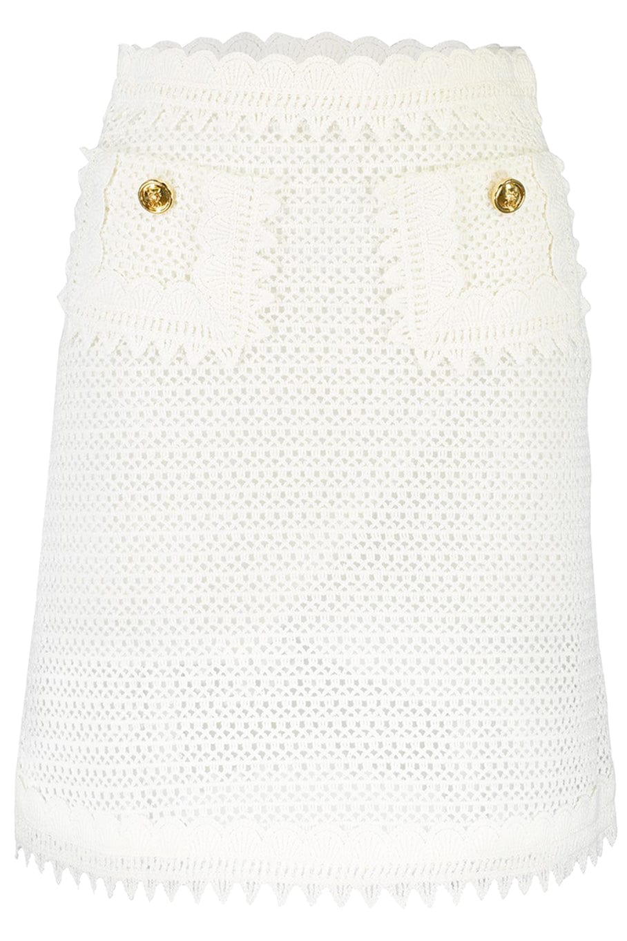 GIAMBATTISTA VALLI-Crochet Mini Skirt-