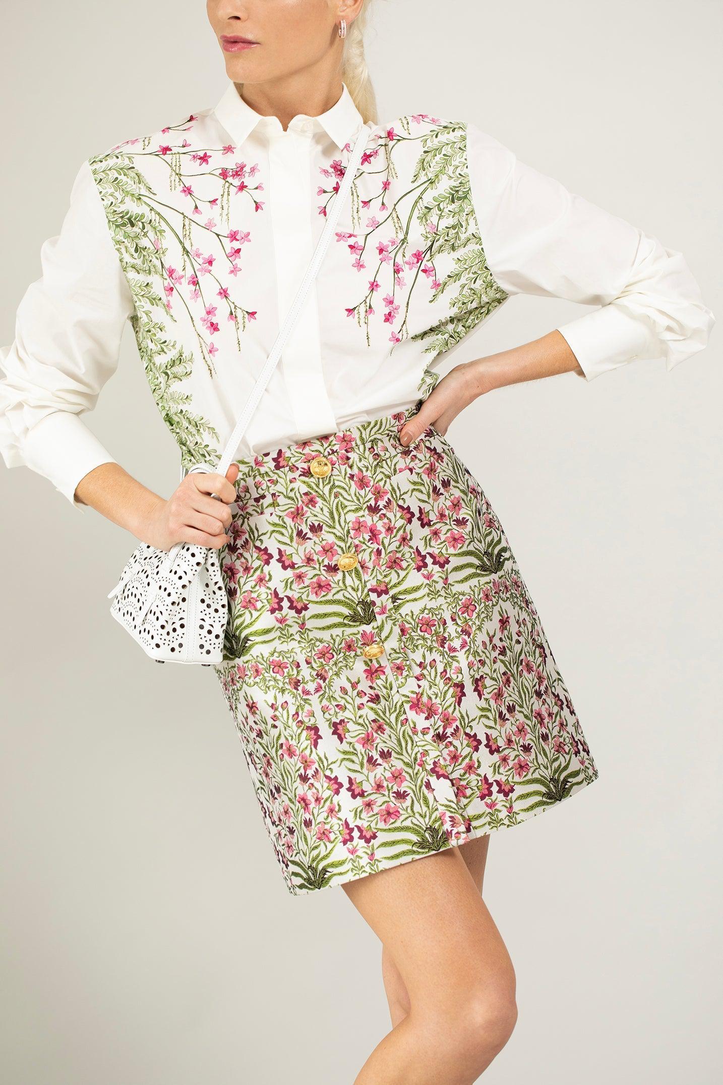 GIAMBATTISTA VALLI-Jacquard Skirt-