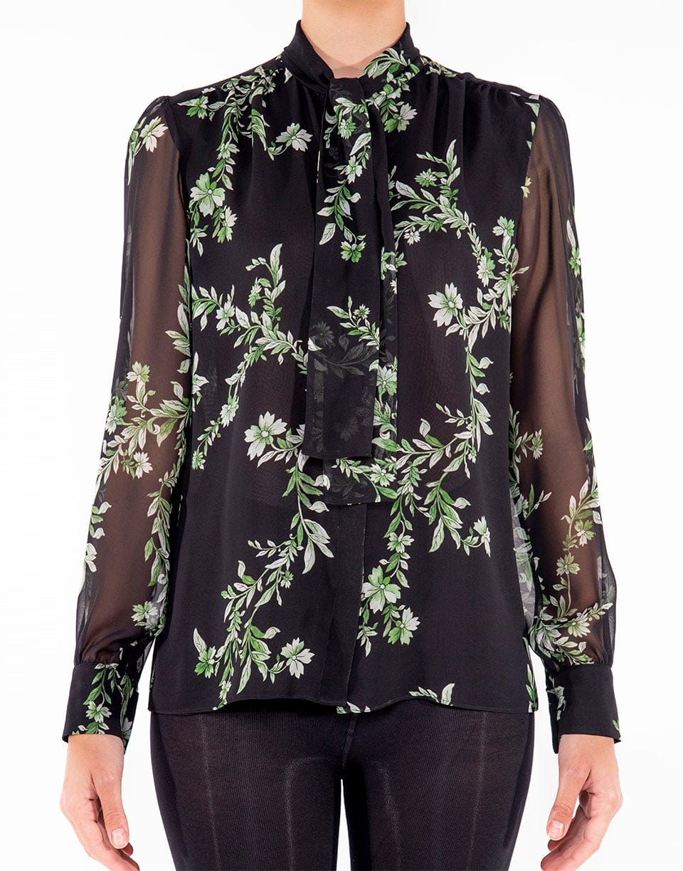 GIAMBATTISTA VALLI-Long Sleeve Button Up Blouse-