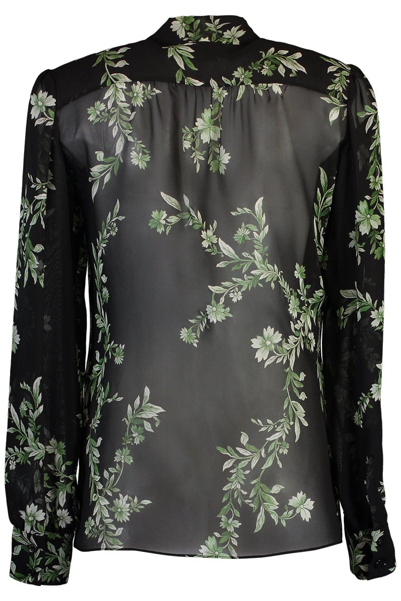 GIAMBATTISTA VALLI-Long Sleeve Button Up Blouse-