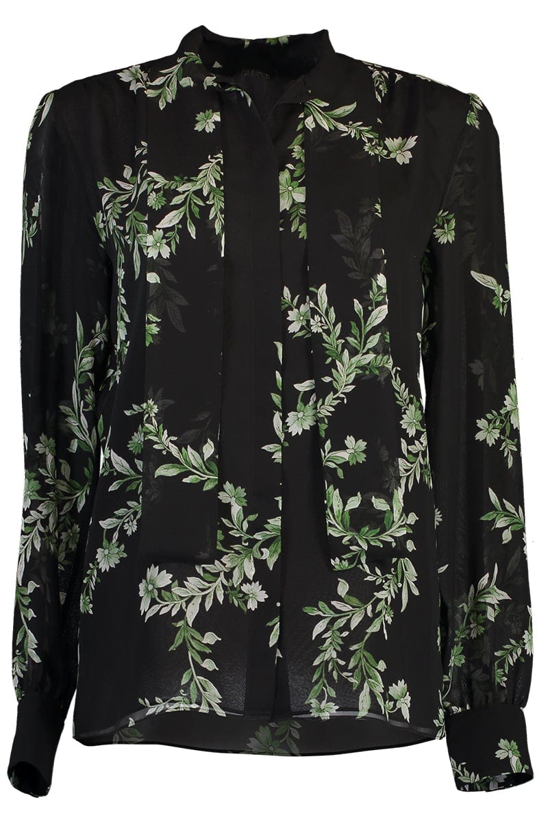 GIAMBATTISTA VALLI-Long Sleeve Button Up Blouse-